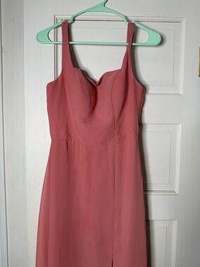 Stacees Women's Rose Pink or Coral Colored Sleeveless Dress